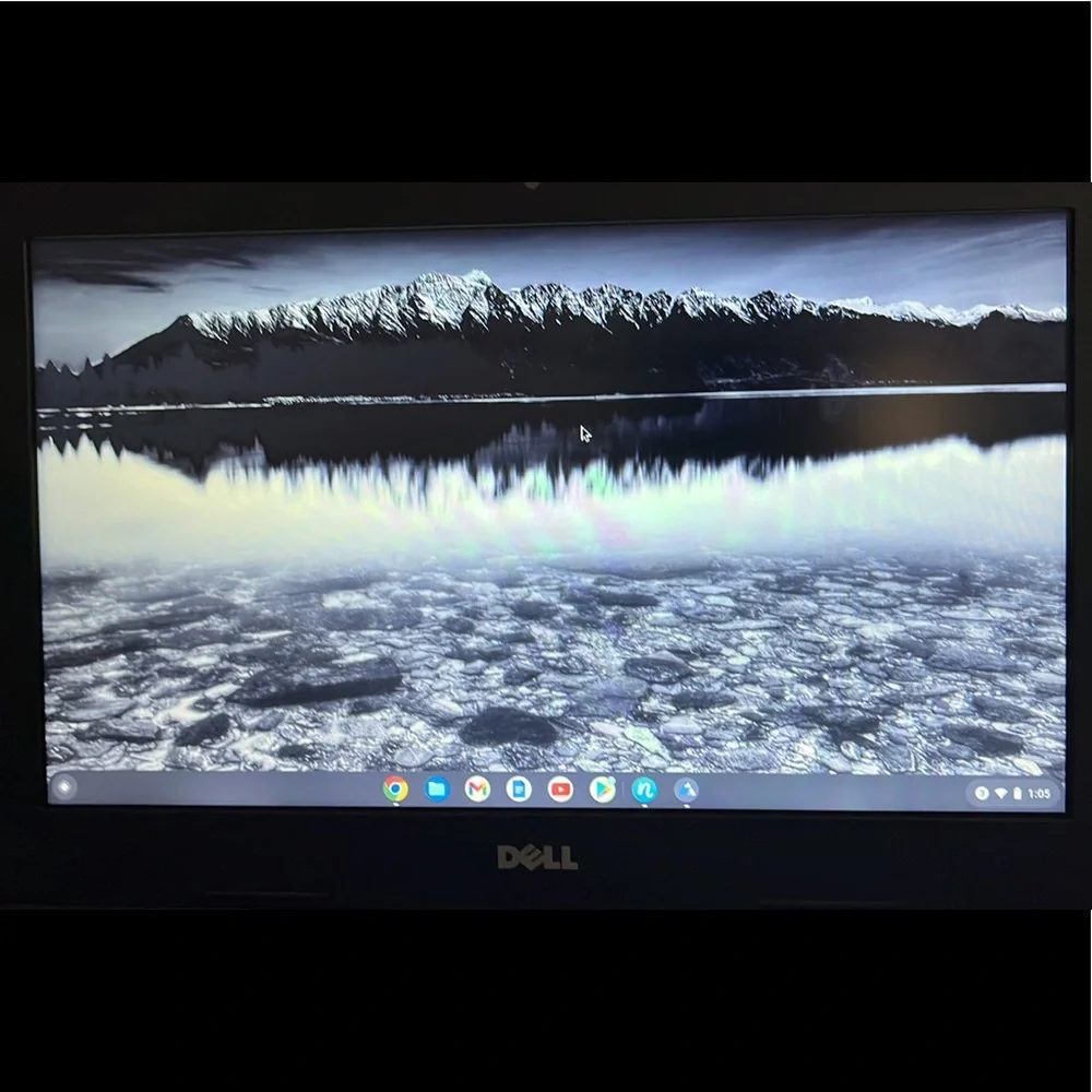 Dell Chromebook laptop (with charger) black